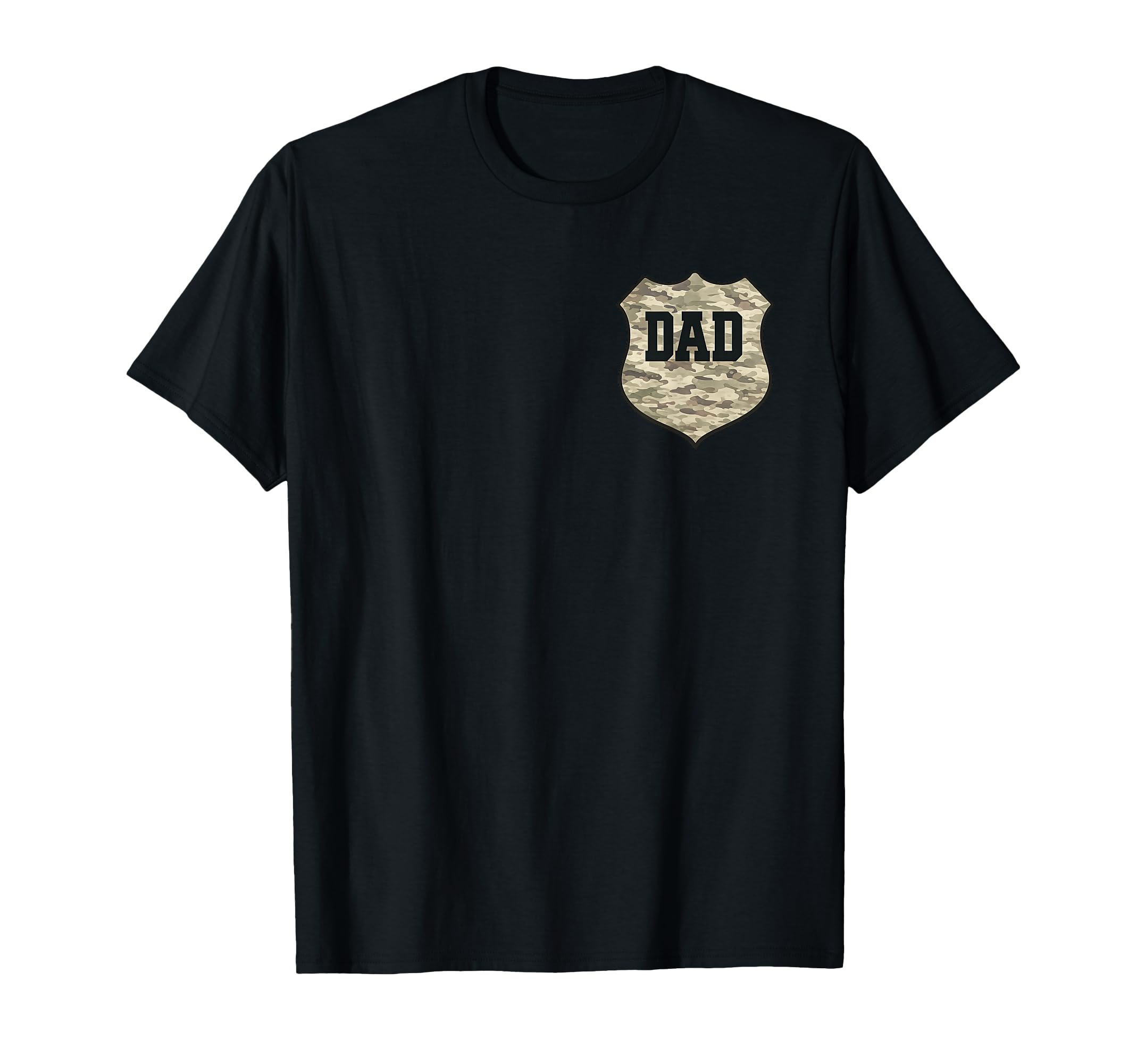 Stylish Dad Pocket Shield Military Fans T-Shirt - Minimalist Print Unisex - T-Shirt, Sweatshirt, Hoodie