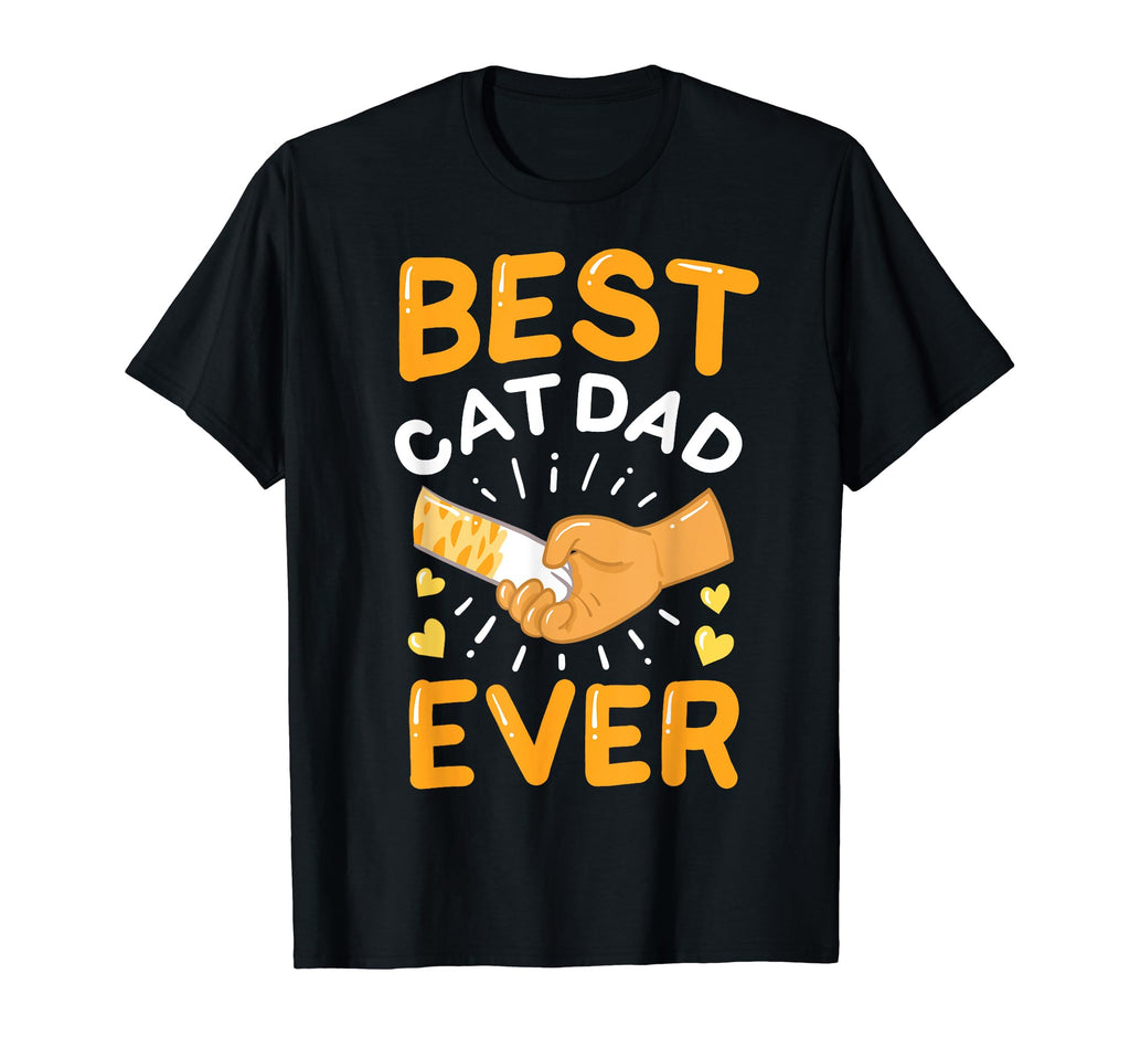Cat Dad Fathers Day T-Shirt - Custom Art Print Unisex - T-Shirt, Sweatshirt, Hoodie