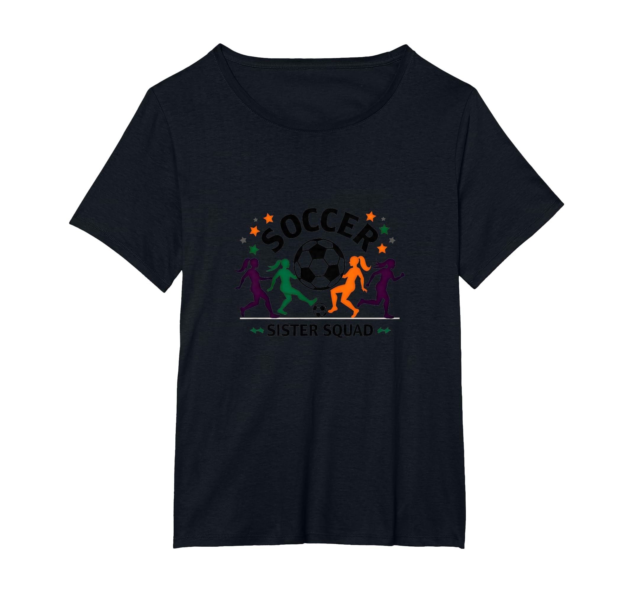 Soccer Sister Squad Team Spirit T-Shirt - Custom Art Print for Adults - T-Shirt, Sweatshirt, Hoodie
