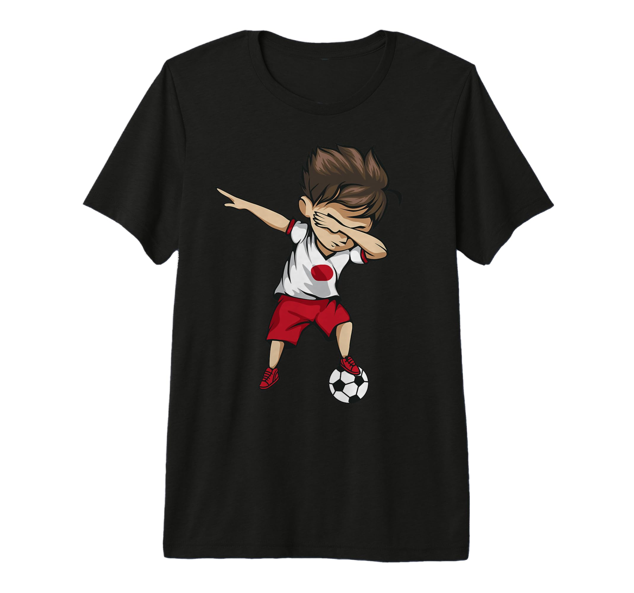 Dabbing Soccer Japan Japanese T-Shirt - Streetwear Style for Adults - T-Shirt, Sweatshirt, Hoodie