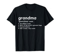 Grandma Definition Like Mom Only T-Shirt - Minimalist Print for Adults - T-Shirt, Sweatshirt, Hoodie