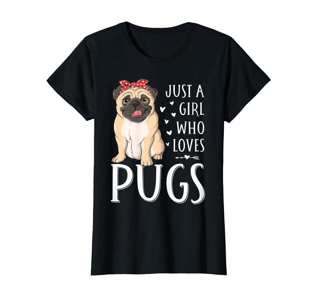 Just Who Loves Pugs Dog Lover T-Shirt - Minimalist Print for Adults - T-Shirt, Sweatshirt, Hoodie