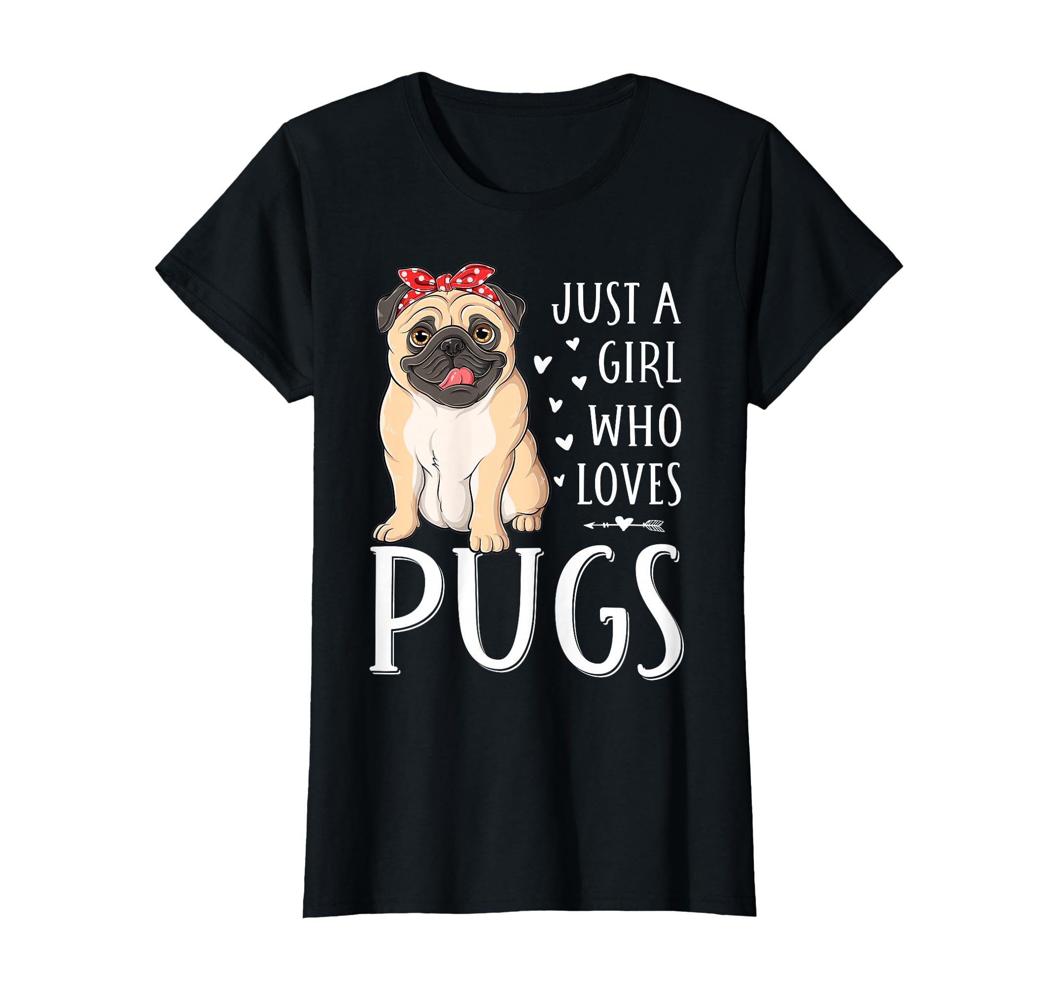 Just Who Loves Pugs Dog Lover T-Shirt - Minimalist Print for Adults - T-Shirt, Sweatshirt, Hoodie