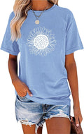 Womens Cute Sunflower Graphic Printed Vintage Short - Adult & Kids T-Shirts, Sweatshirts & Hoodies apparel design preview 1
