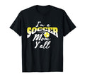 Mom Soccer Lover Soccer Mom Gift Yellow T-Shirt - Aesthetic Graphic Unisex - T-Shirt, Sweatshirt, Hoodie