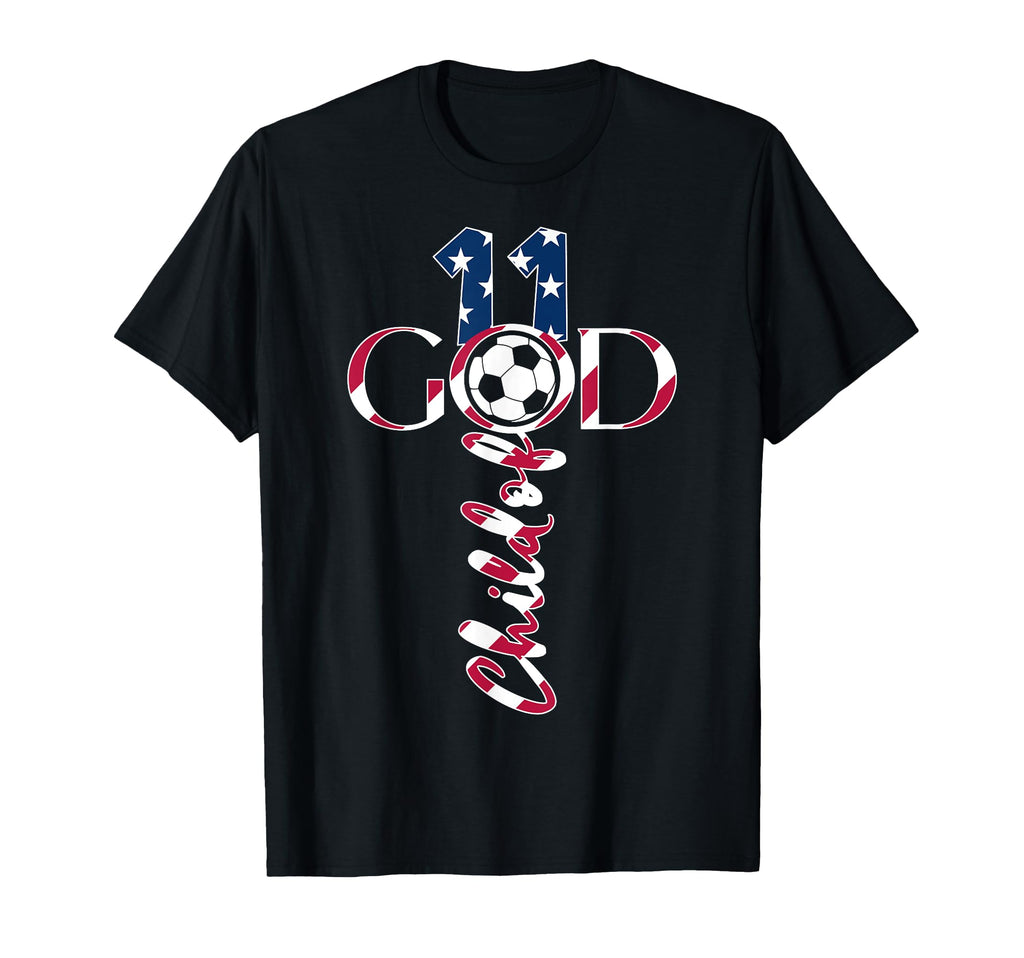 Jesus 11 Years Child God Soccer 11Th T-Shirt - Trendy Graphic for Adults - T-Shirt, Sweatshirt, Hoodie