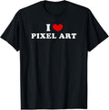 I Love Pixel Art, Heart - Adult & Kids T-Shirts, Sweatshirts & Hoodies apparel design preview 1