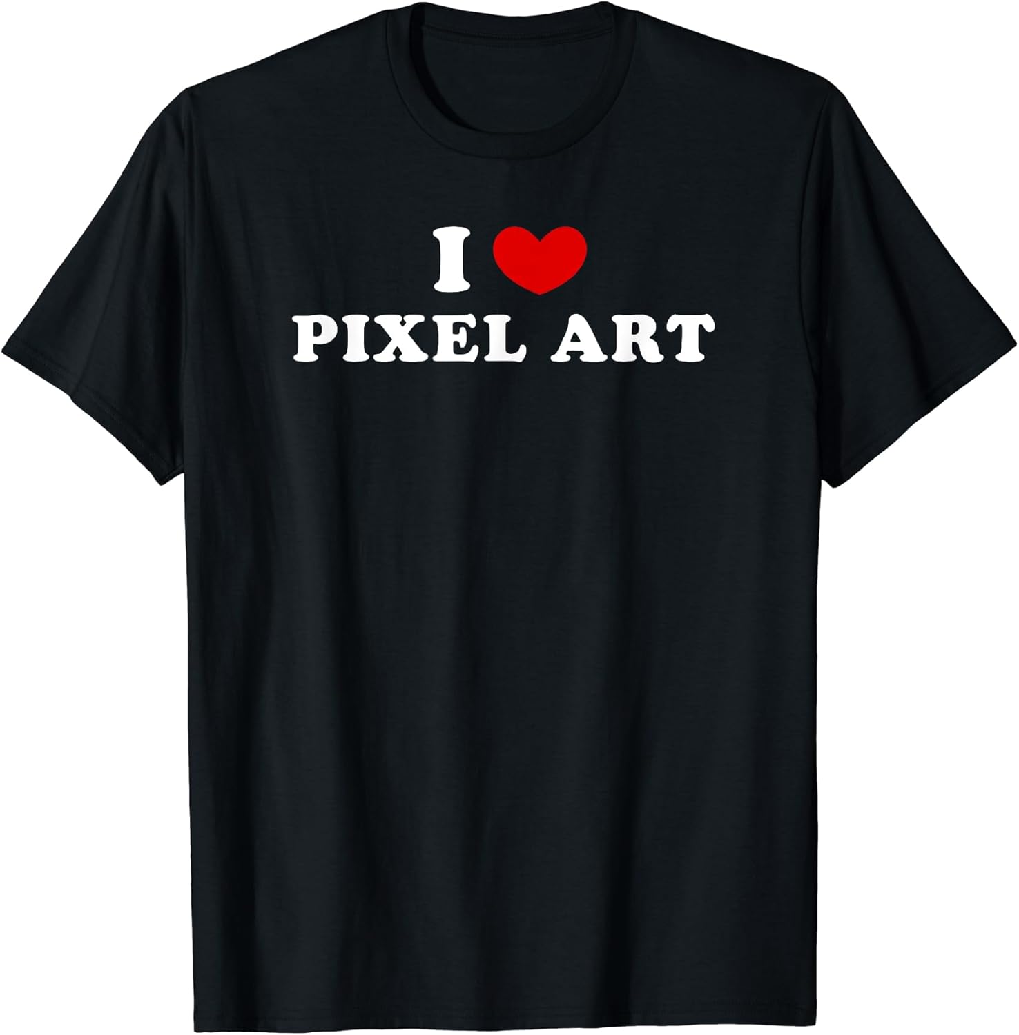 I Love Pixel Art, Heart - Adult & Kids T-Shirts, Sweatshirts & Hoodies apparel design preview 1