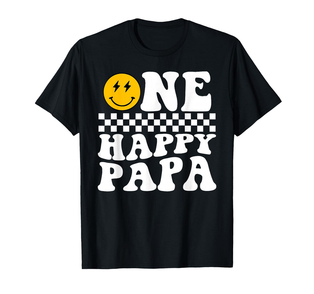 One Happy Dude 1St Birthday One Papa T-Shirt - Minimalist Print Men Women - T-Shirt, Sweatshirt, Hoodie