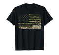 Dad Outnumbered Fathers Day Dad Daughters T-Shirt - Unique Graphic Unisex - T-Shirt, Sweatshirt, Hoodie