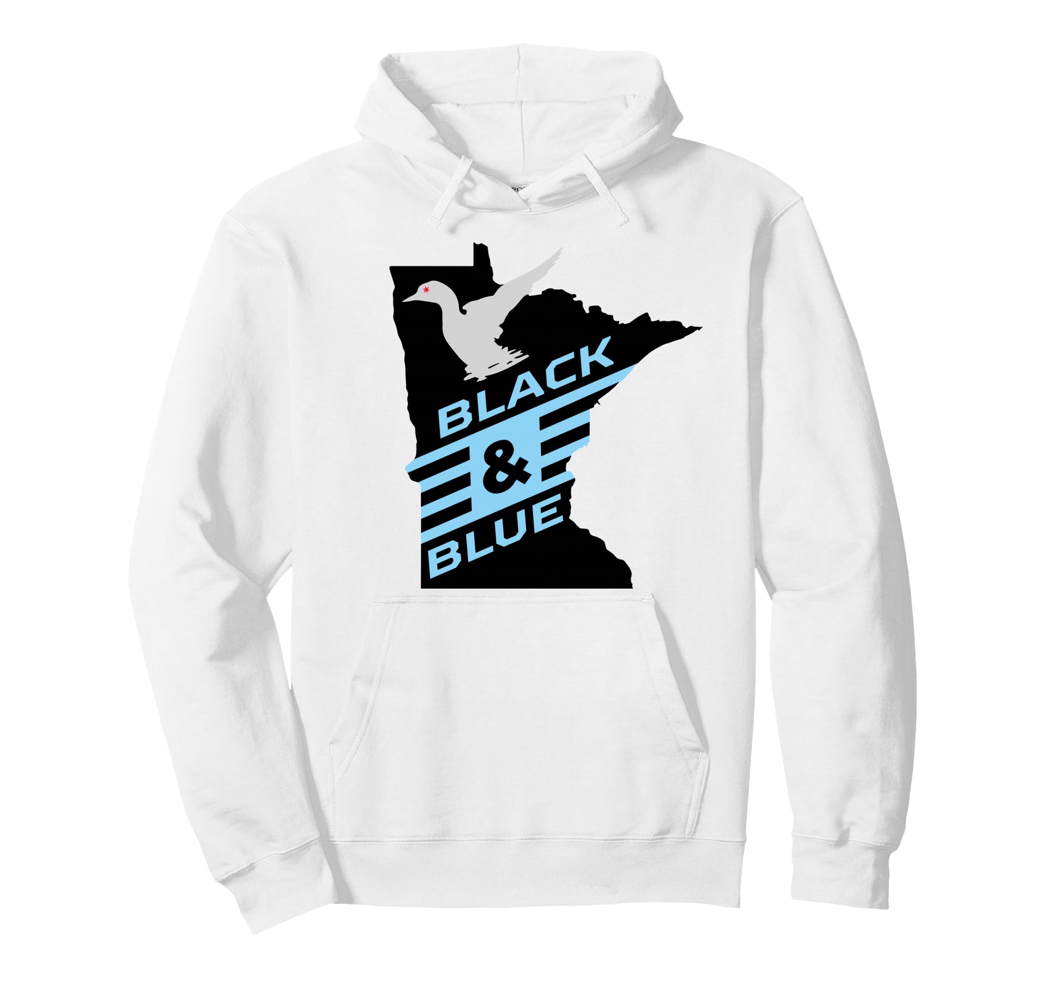Minnesota Soccer Loon Black Blue Hoodie - Minimalist Print Men Women - T-Shirt, Sweatshirt, Hoodie
