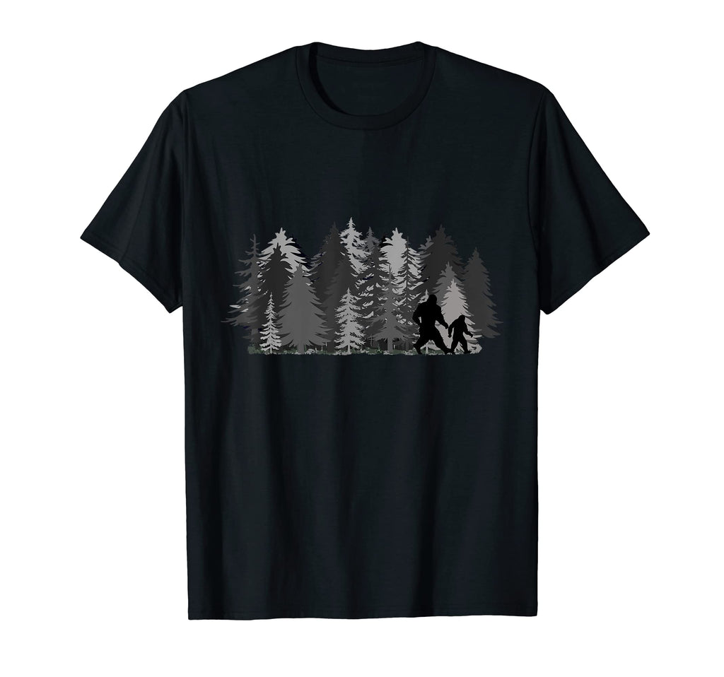 Funny Father And Son Sasquatch Family T-Shirt - Minimalist Print Unisex - T-Shirt, Sweatshirt, Hoodie