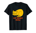Cat Reads Meow Funny Cat Lover T-Shirt - Aesthetic Graphic for Adults - T-Shirt, Sweatshirt, Hoodie