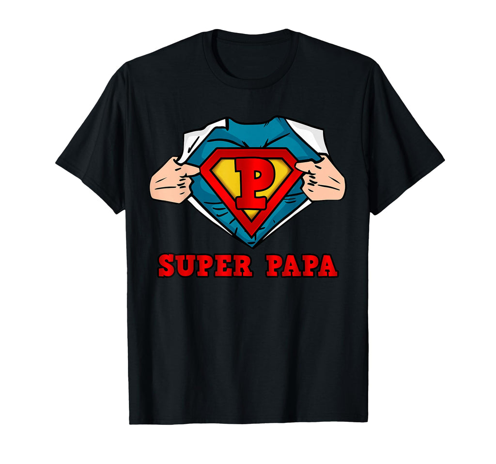 Superhero Super Papa Great Gift Dad T-Shirt - Aesthetic Graphic Men Women - T-Shirt, Sweatshirt, Hoodie