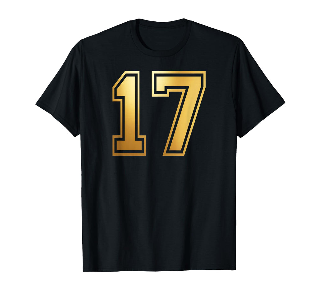 17 Number Seventeen Team Sports T-Shirt - Casual Everyday Wear Unisex - T-Shirt, Sweatshirt, Hoodie