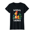 Mama Saurus Dinosaur Dino Matching T-Shirt - Custom Art Print Men Women - T-Shirt, Sweatshirt, Hoodie