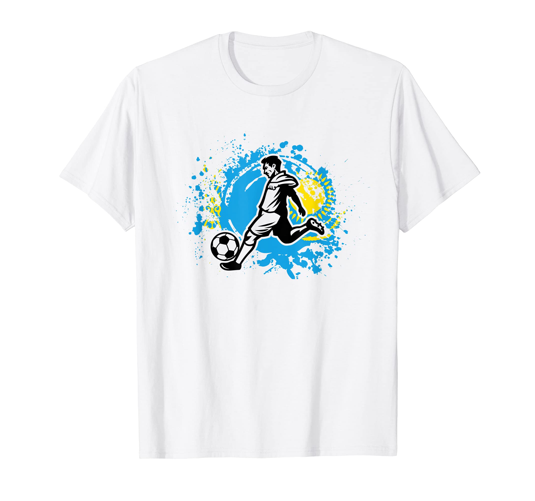 Kazakhstan Football Kazak Kazakh Soccer T-Shirt - Novelty Apparel Men Women - T-Shirt, Sweatshirt, Hoodie