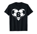 Soccer Number 6 Jersey Funny T-Shirt - Casual Everyday Wear for Adults - T-Shirt, Sweatshirt, Hoodie