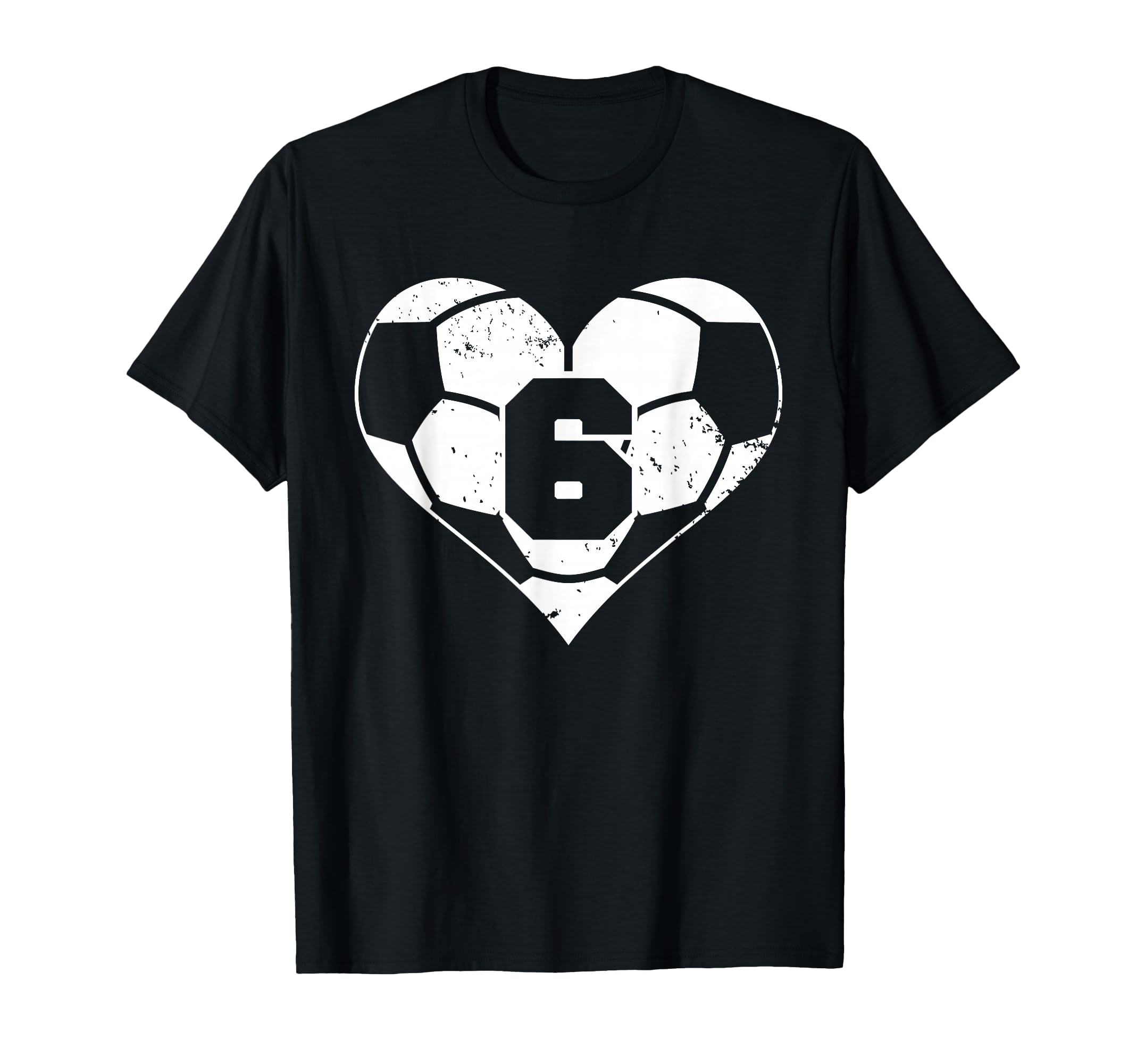 Soccer Number 6 Jersey Funny T-Shirt - Casual Everyday Wear for Adults - T-Shirt, Sweatshirt, Hoodie