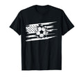 American Flag Soccer Soccer T-Shirt - Unique Graphic Men Women - T-Shirt, Sweatshirt, Hoodie