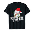 Funny Santas Hat Cricket Ball Player Soccer T-Shirt - Unique Graphic Unisex - T-Shirt, Sweatshirt, Hoodie