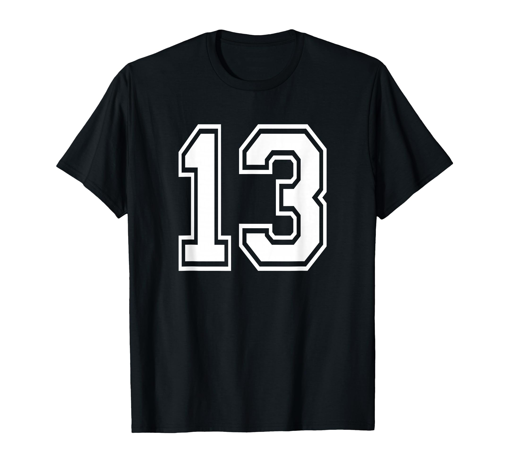 Number 13 Numbered Uniform Sports Jersey T-Shirt - Custom Art Print Unisex - T-Shirt, Sweatshirt, Hoodie