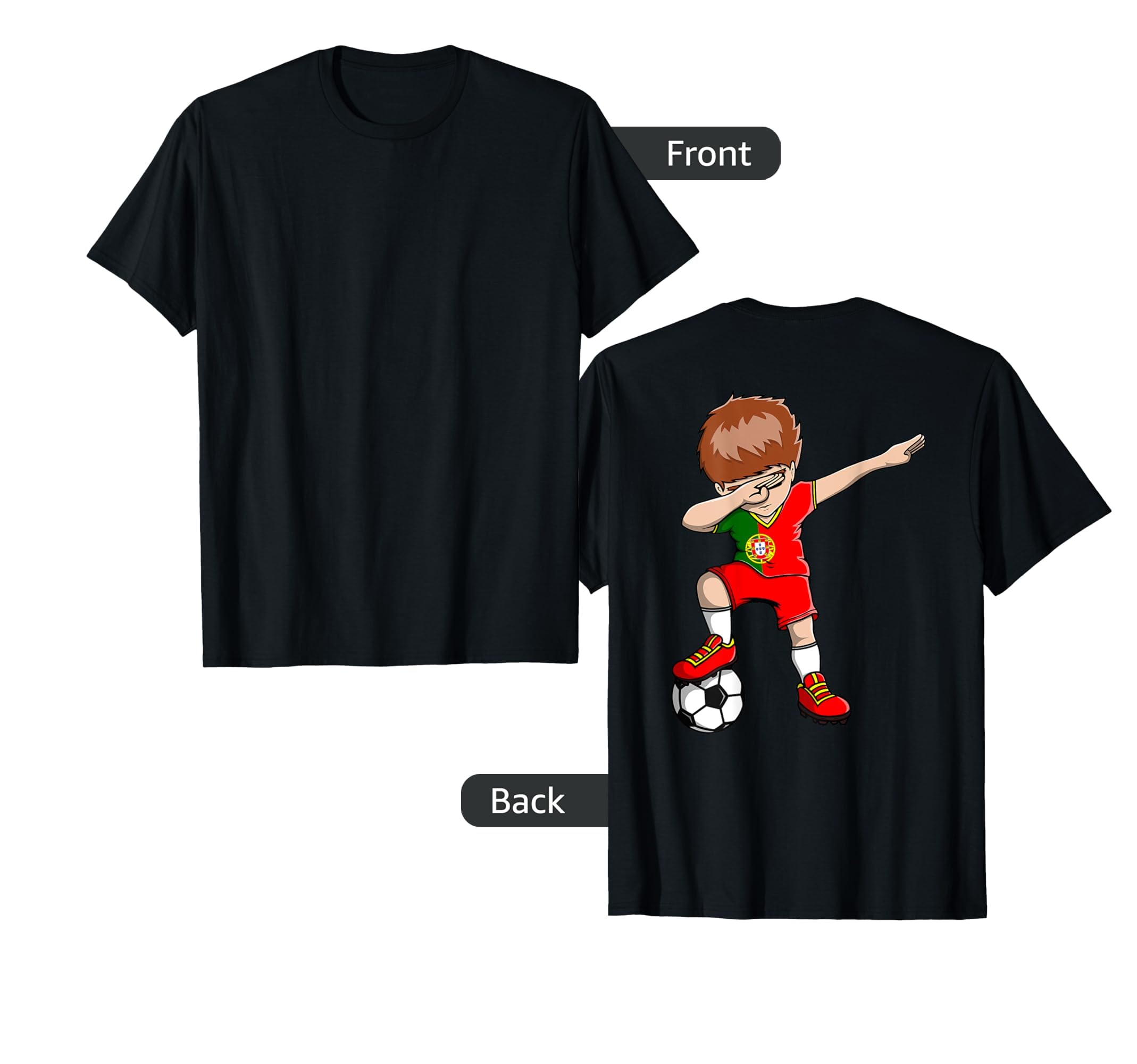Dabbing Soccer Portugal Jersey T-Shirt - Minimalist Print Unisex - T-Shirt, Sweatshirt, Hoodie