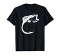 Fish Hook Minimal Art Fishing Lover T-Shirt - Novelty Apparel for Adults - T-Shirt, Sweatshirt, Hoodie