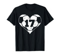 Soccer Number 17 Jersey Funny T-Shirt - Aesthetic Graphic for Adults - T-Shirt, Sweatshirt, Hoodie