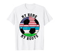 My Home My Roots Uzbekistan Flag Soccer T-Shirt - Trendy Graphic for Adults - T-Shirt, Sweatshirt, Hoodie