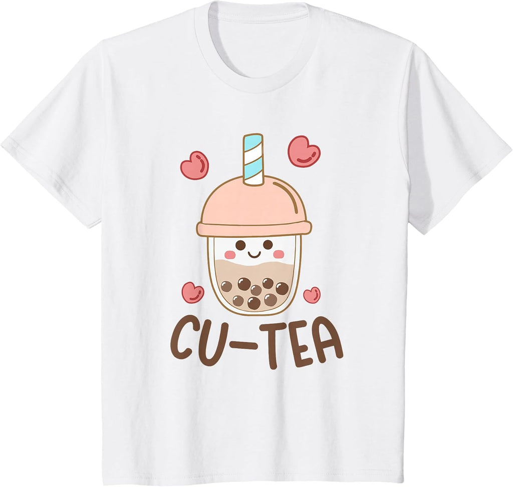 Cute Kawaii Boba Bubble Tea Cu-Tea Toddler Boys Girls - Adult & Kids T-Shirts, Sweatshirts & Hoodies apparel design preview 1