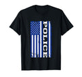 Police Officer Usa American Flag T-Shirt - Trendy Graphic Unisex - T-Shirt, Sweatshirt, Hoodie