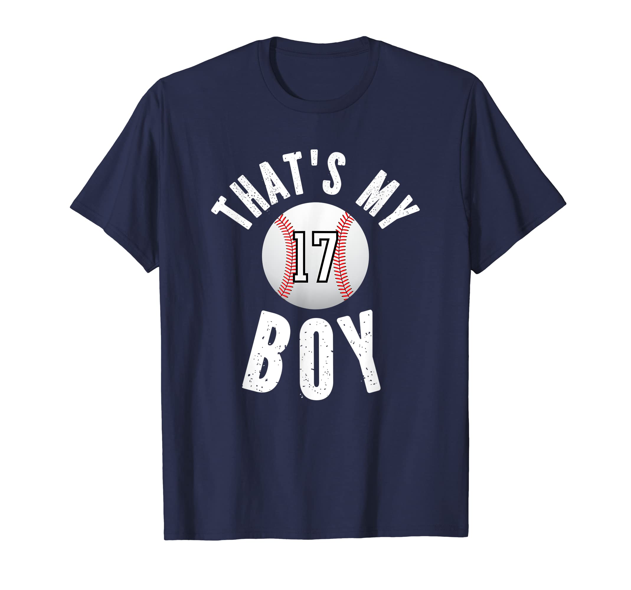 Thats My Baseball Jersey Number 17 T-Shirt - Minimalist Print Men Women - T-Shirt, Sweatshirt, Hoodie
