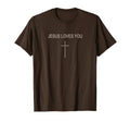 Minimalist Christian Easter Jesus Loves T-Shirt - Trendy Graphic Unisex - T-Shirt, Sweatshirt, Hoodie