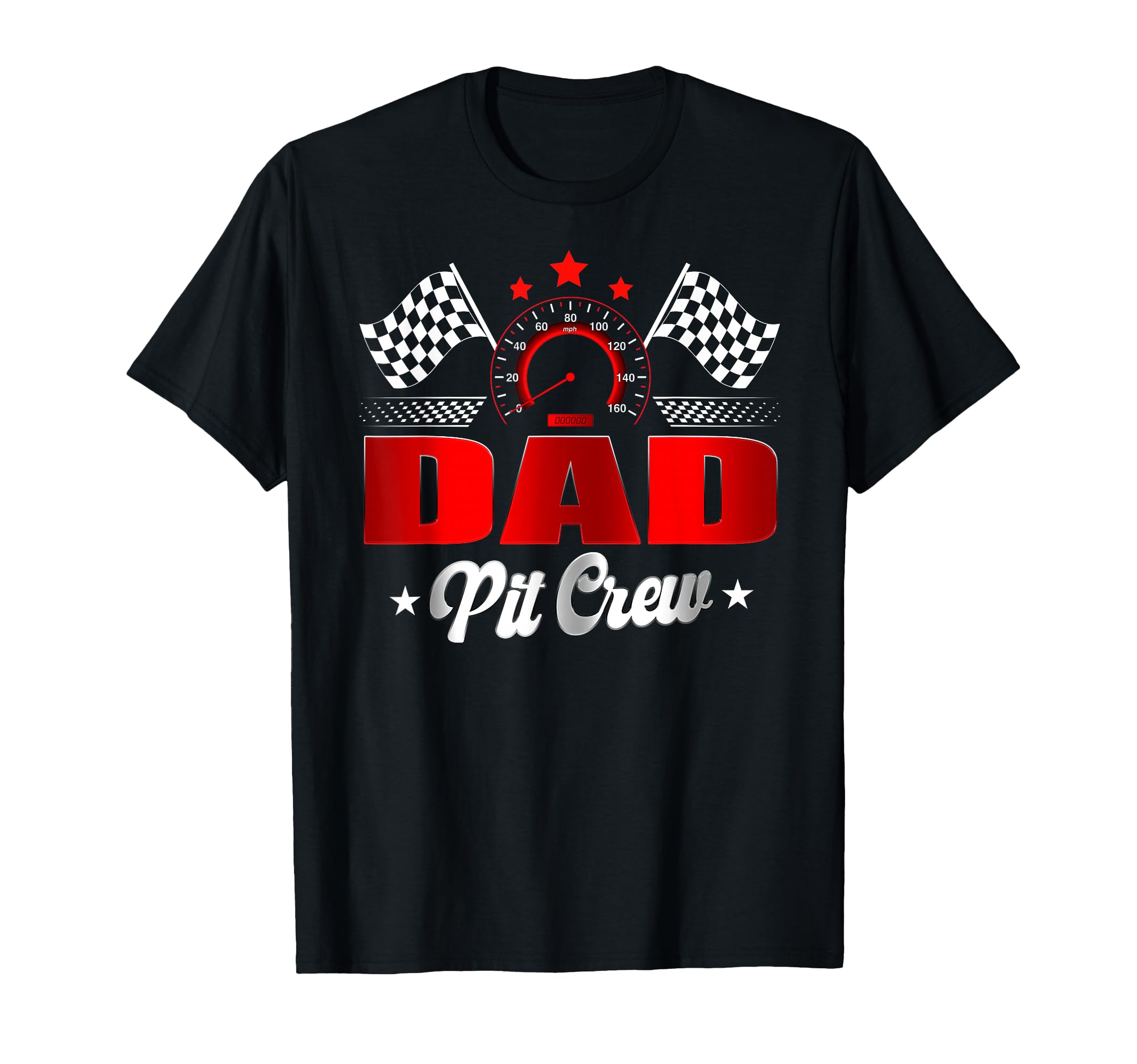 Dad Pit Crew Race Car Birthday Family T-Shirt - Trendy Graphic for Adults - T-Shirt, Sweatshirt, Hoodie