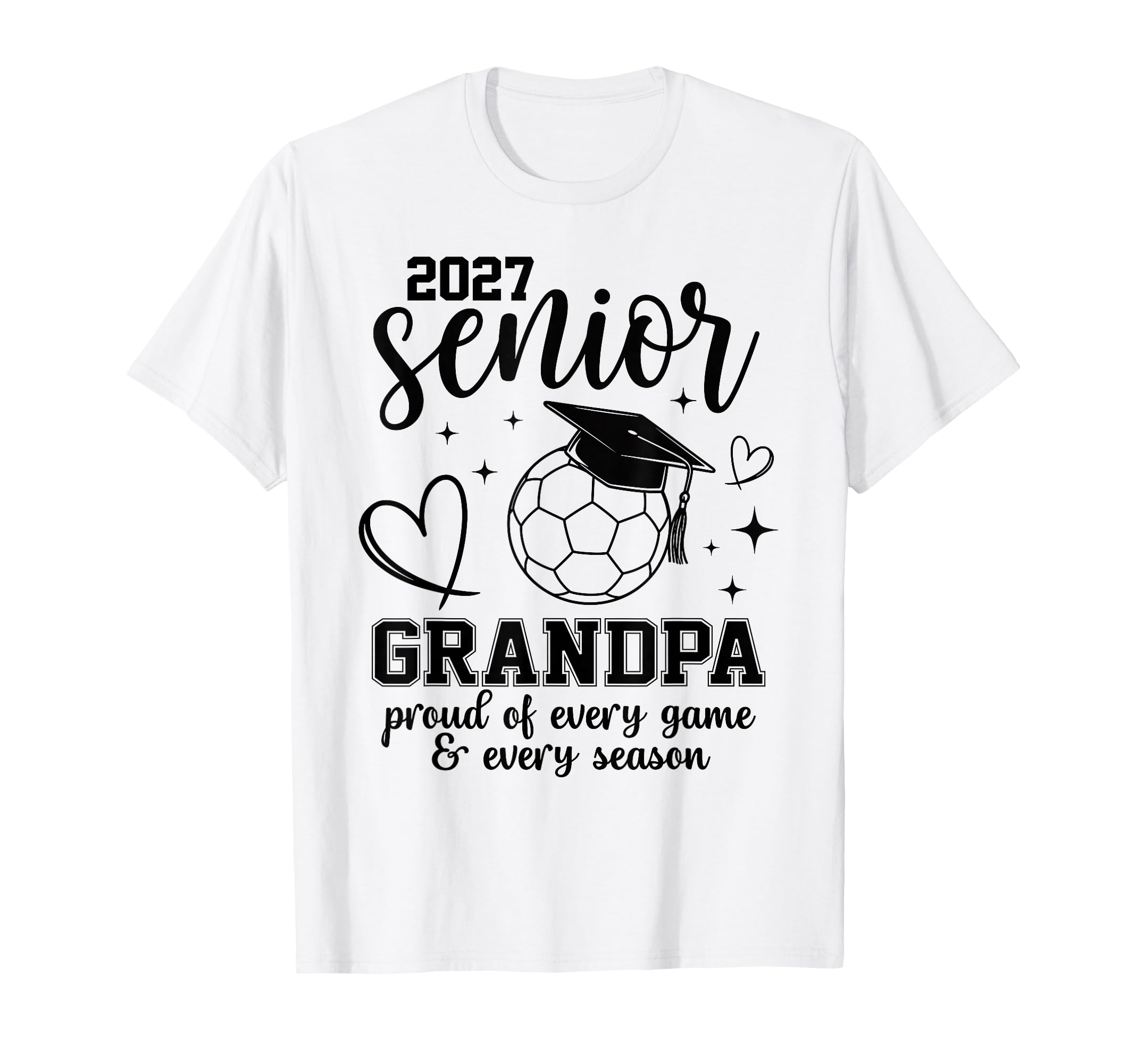 2027 Senior Soccer Grandpa Proud Family T-Shirt - Graphic Print for Adults - T-Shirt, Sweatshirt, Hoodie