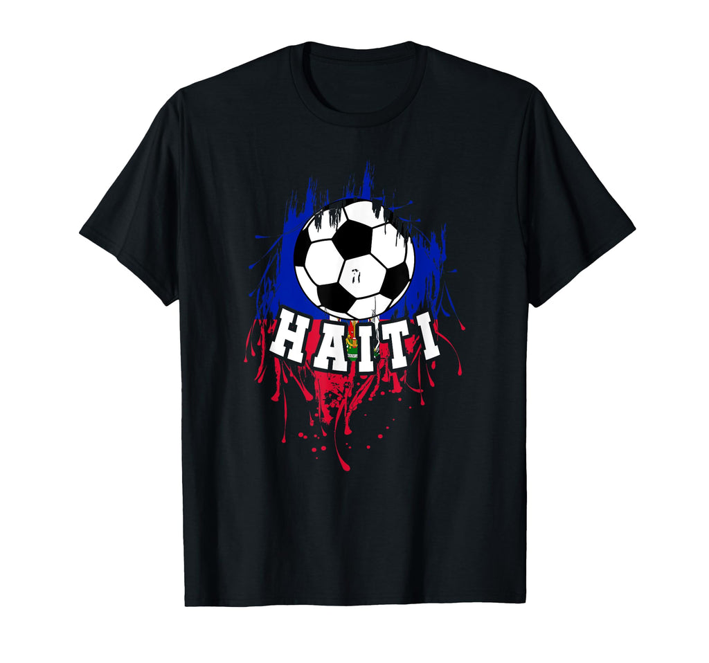 Haiti Soccer Haitian Football Haiti T-Shirt - Custom Art Print Men Women - T-Shirt, Sweatshirt, Hoodie
