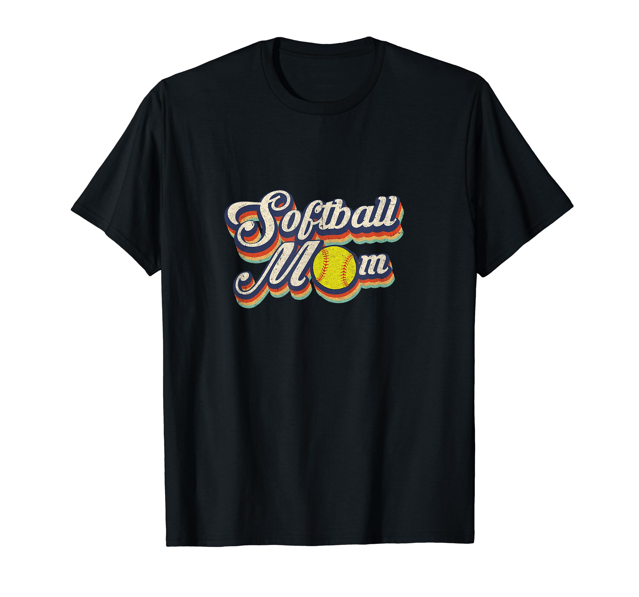 Softball Mom Funny Mothers Day T-Shirt - Custom Art Print for Adults - T-Shirt, Sweatshirt, Hoodie