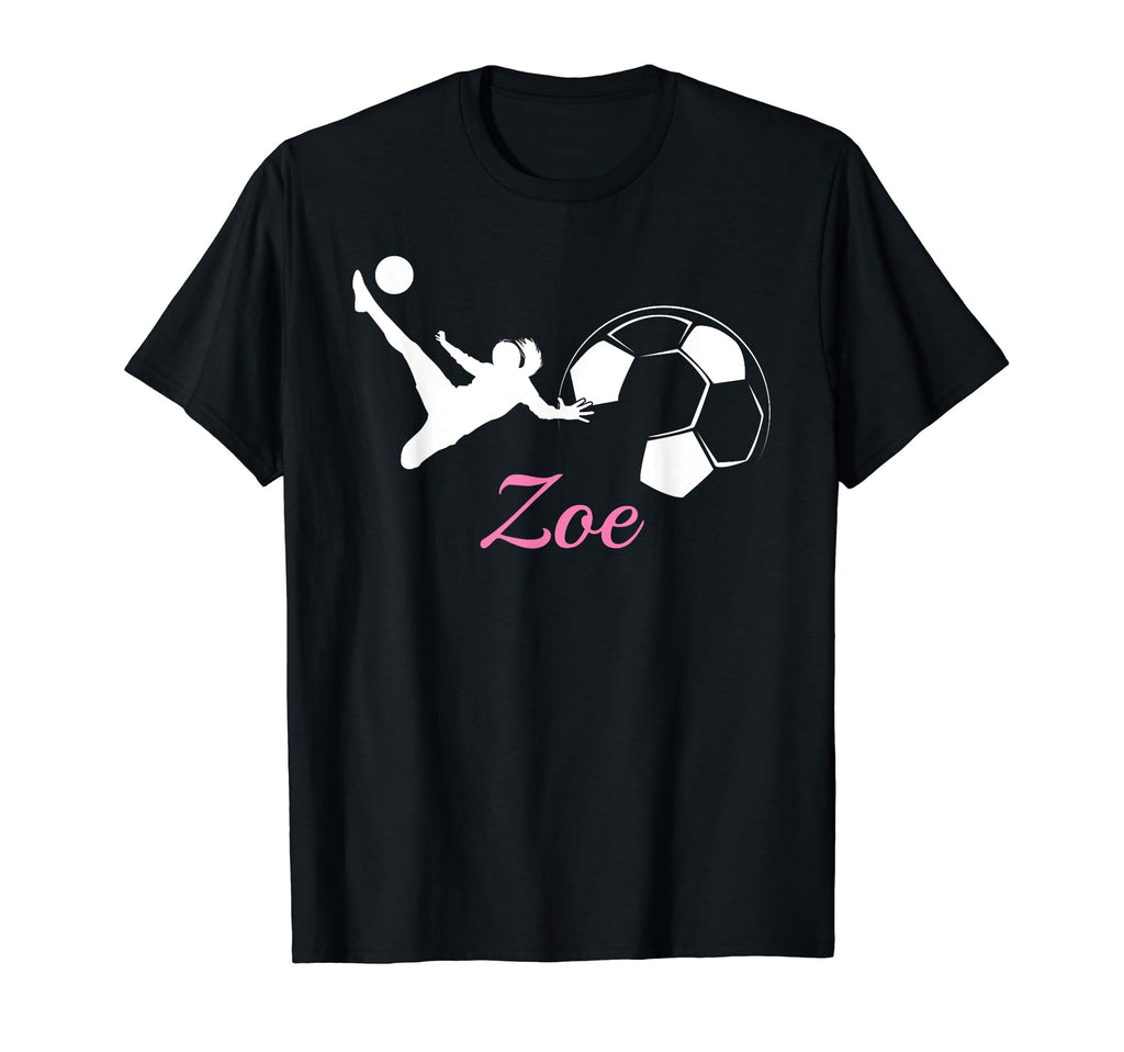Zoe Name Gift Personalized Soccer T-Shirt - Graphic Print for Adults - T-Shirt, Sweatshirt, Hoodie