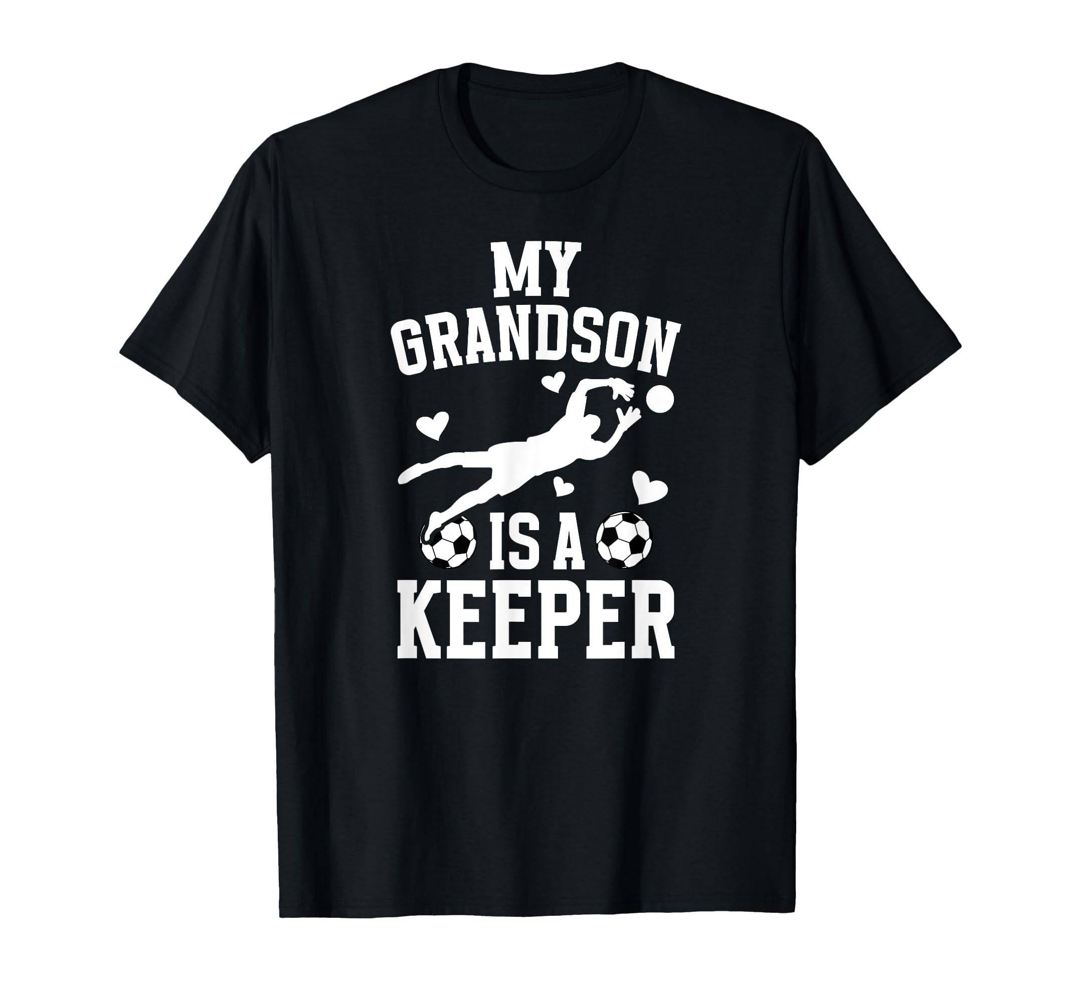My Grandson Soccer Keeper Grandma Soccer T-Shirt - Graphic Print Unisex - T-Shirt, Sweatshirt, Hoodie