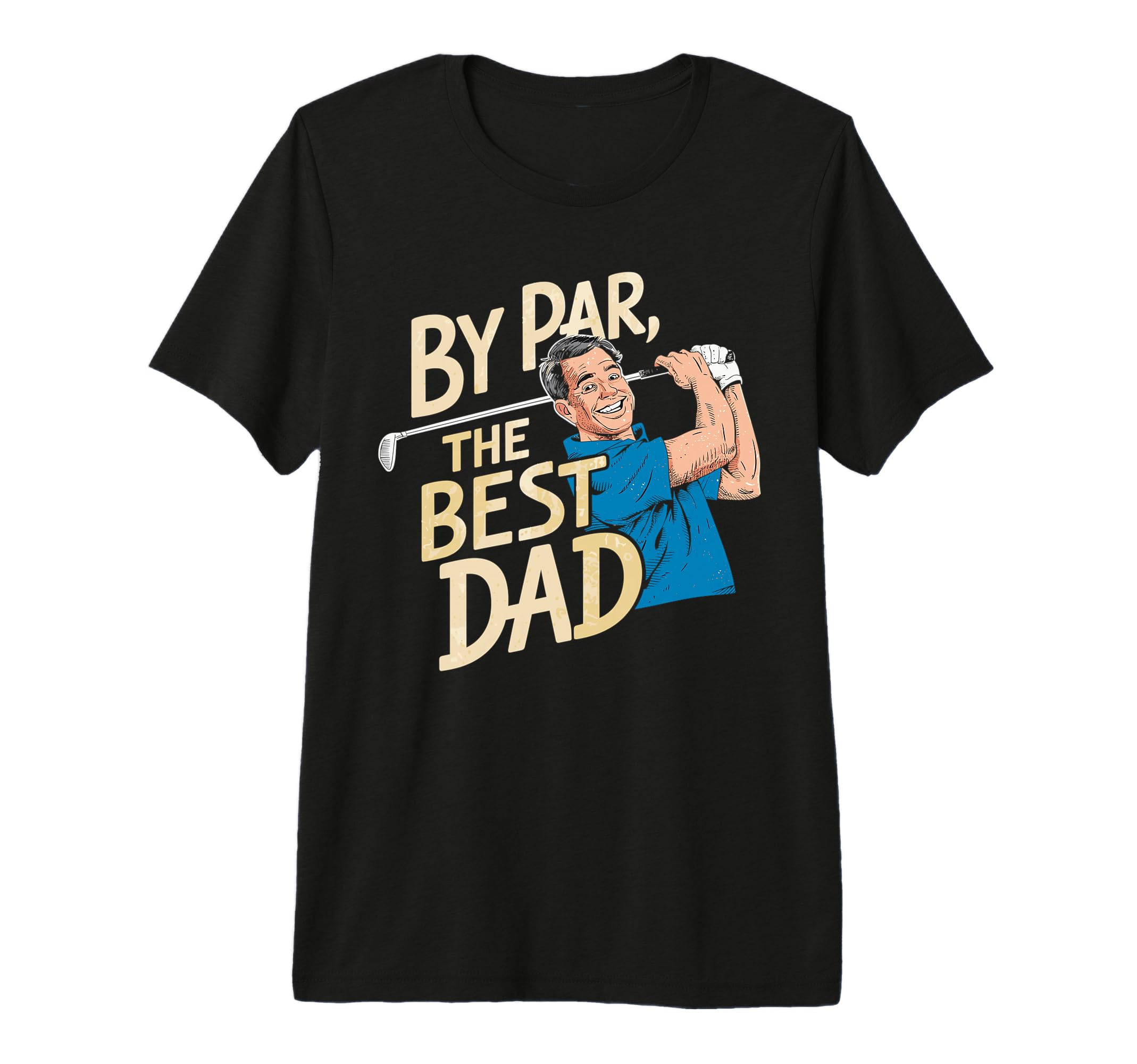 Funny Golf Dad Tri Blend T-Shirt - Aesthetic Graphic Men Women - T-Shirt, Sweatshirt, Hoodie