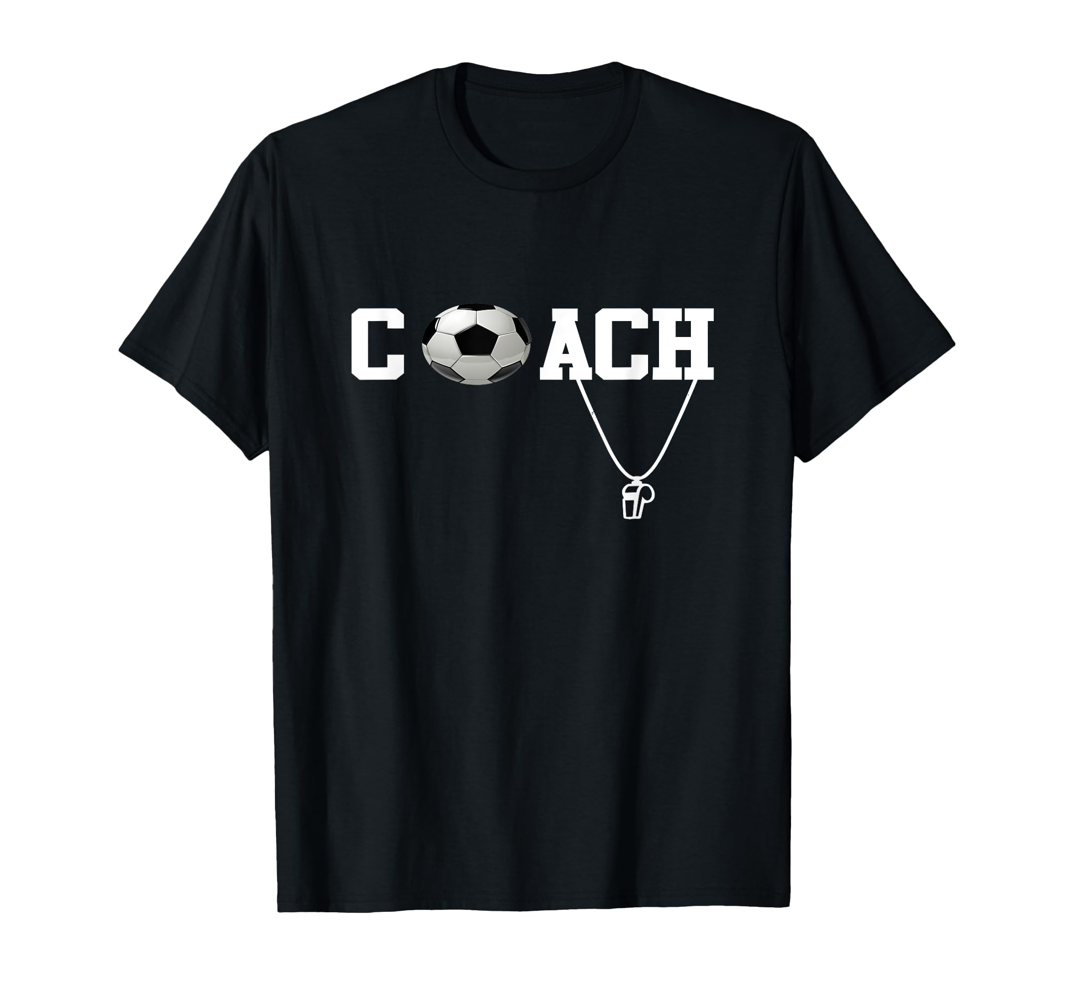 Soccer Coach Whistle Ball Soccer T-Shirt - Custom Art Print Men Women - T-Shirt, Sweatshirt, Hoodie