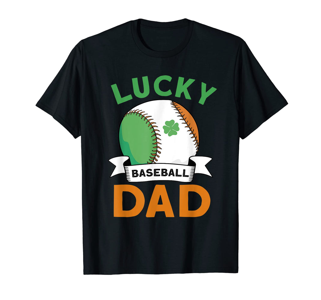 Mens Lucky Baseball Dad St Patricks Day T-Shirt - Aesthetic Graphic Unisex - T-Shirt, Sweatshirt, Hoodie