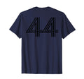 Number 44 Baseball Football Soccer T-Shirt - Fun Novelty Design for Adults - T-Shirt, Sweatshirt, Hoodie
