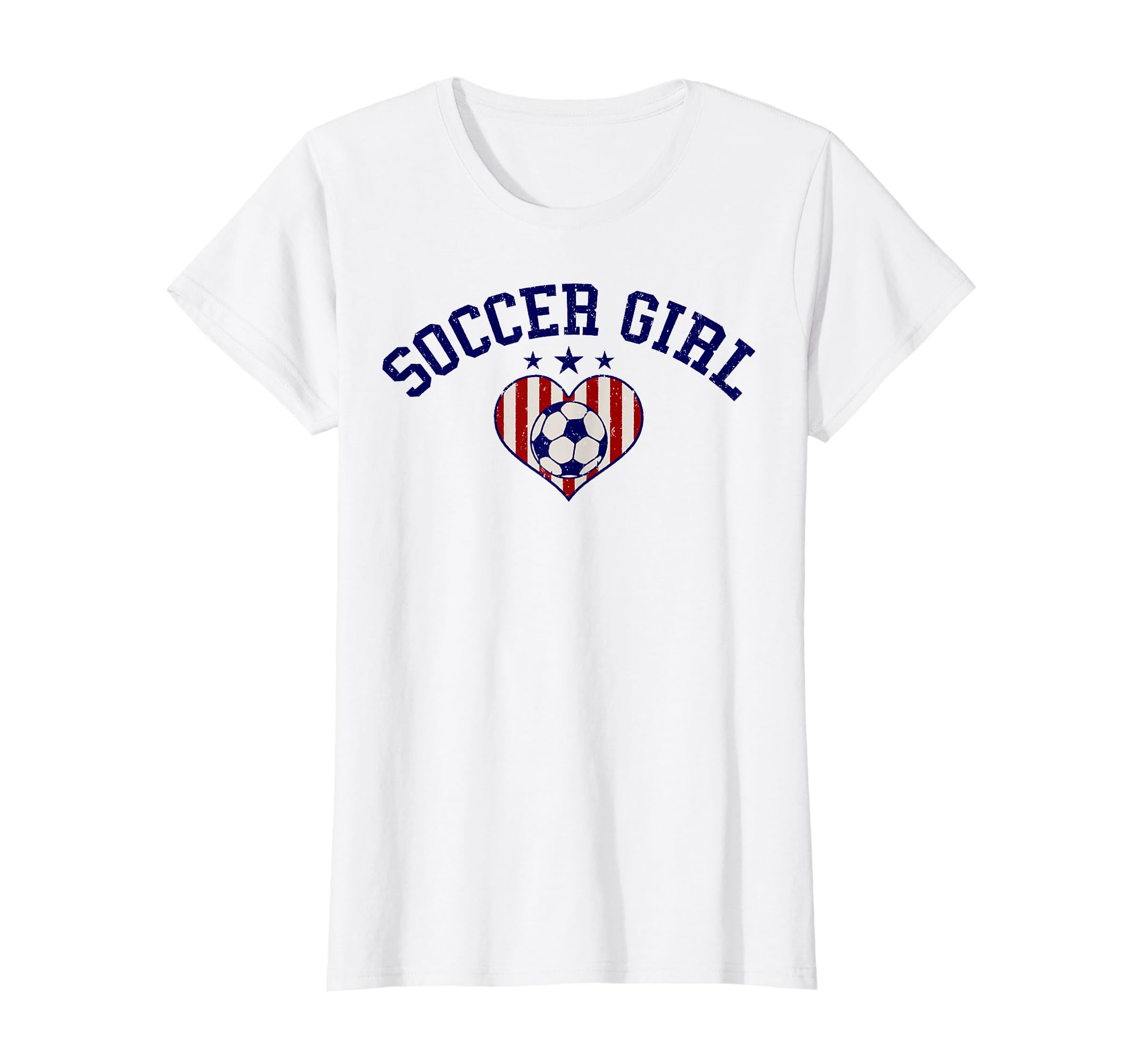 Soccer Stars And Stripes Heart T-Shirt - Fun Novelty Design for Adults - T-Shirt, Sweatshirt, Hoodie