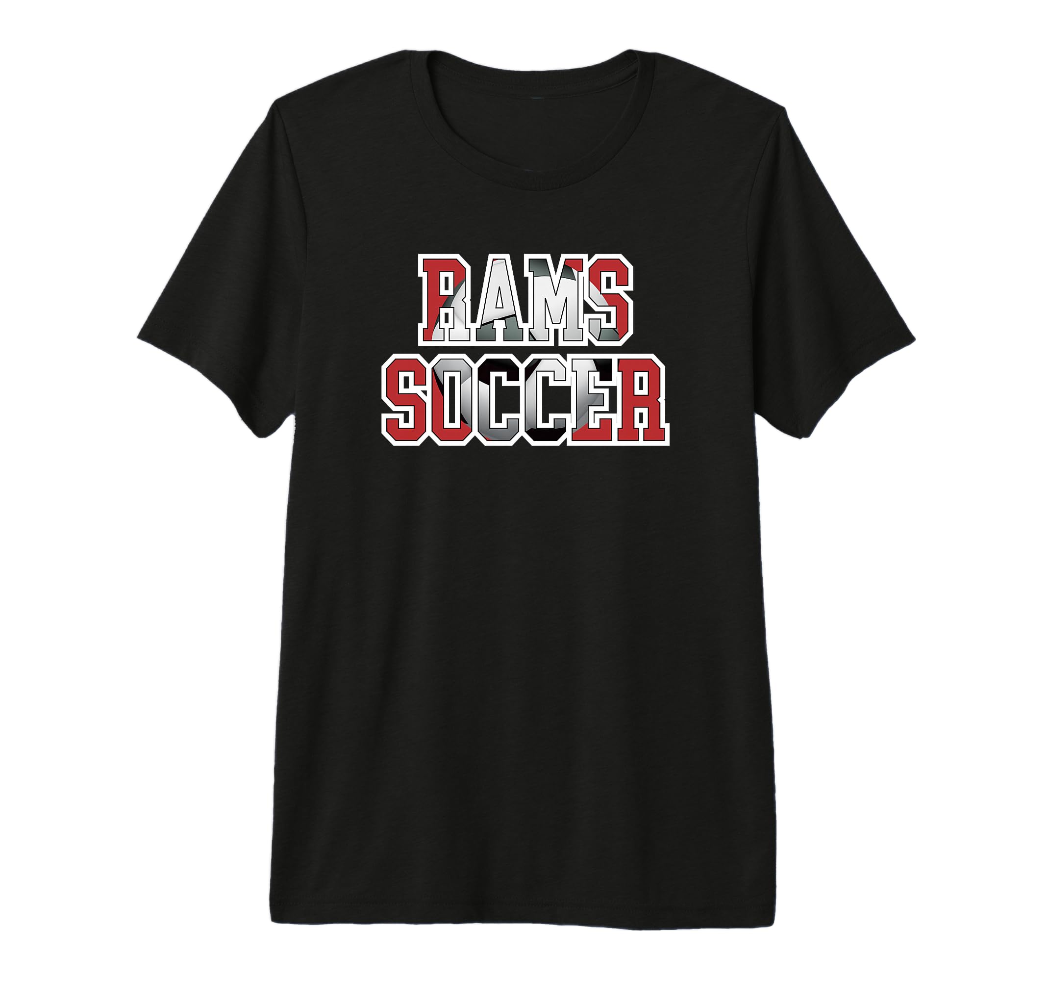 Rams Soccer Mom Game Day Mascot Red T-Shirt - Novelty Apparel for Adults - T-Shirt, Sweatshirt, Hoodie
