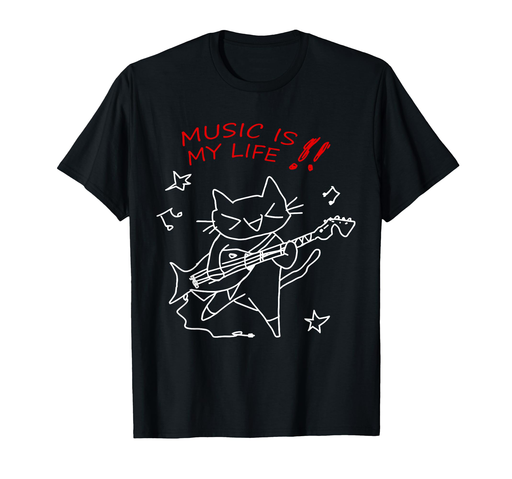 Im Cat And Music Is My Life T-Shirt - Custom Art Print for Adults - T-Shirt, Sweatshirt, Hoodie