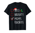 Nice Naughty Moms Favorite Family T-Shirt - Trendy Graphic Men Women - T-Shirt, Sweatshirt, Hoodie
