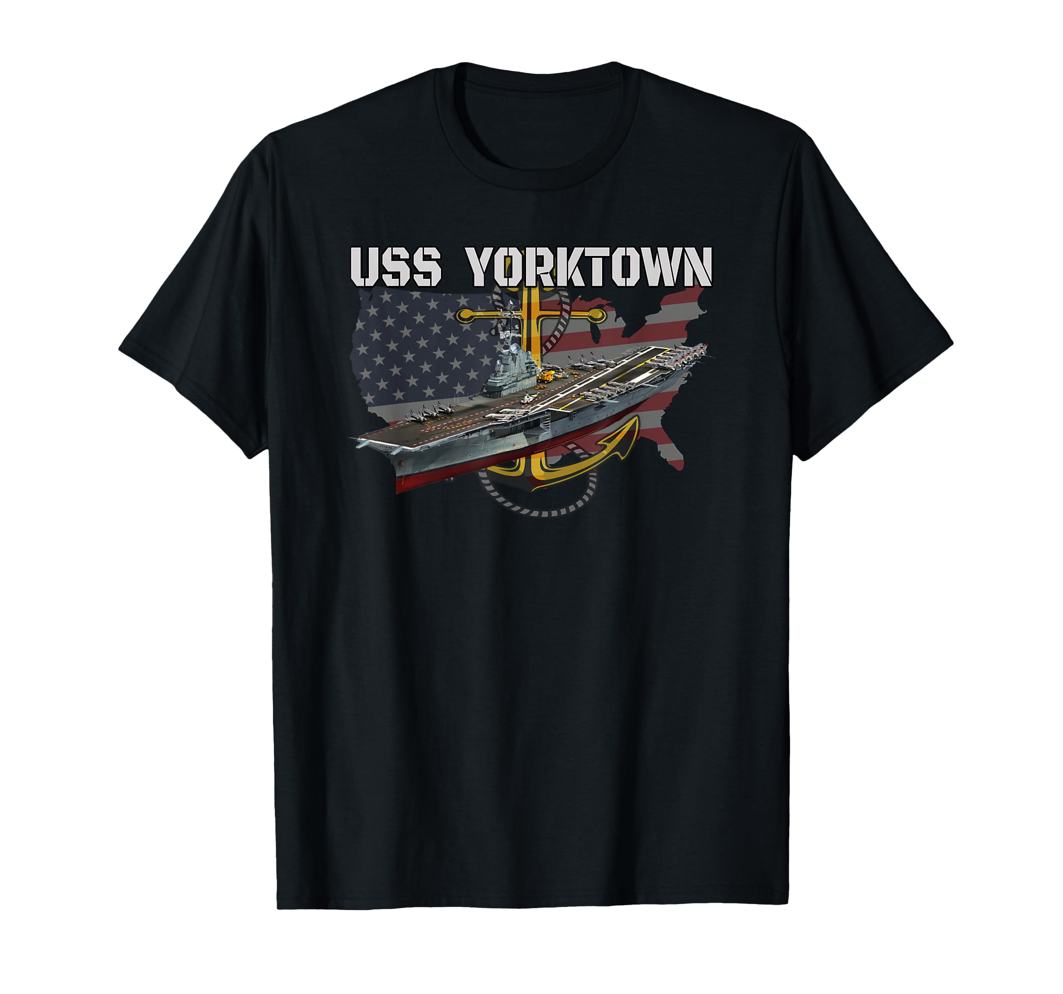 Aircraft Carrier Uss Yorktown Cv 10 T-Shirt - Fun Novelty Design Unisex - T-Shirt, Sweatshirt, Hoodie