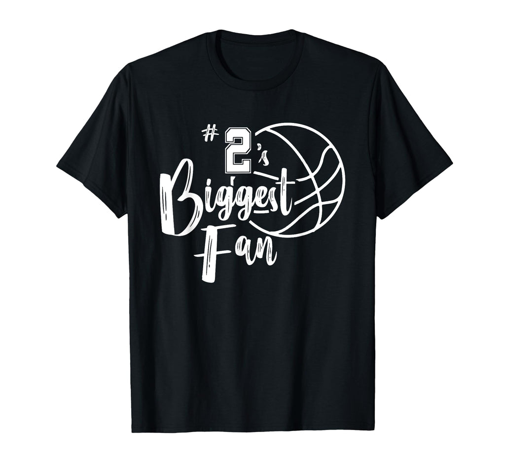 Number 2S Biggest Fan Basketball Player Mom T-Shirt - Graphic Print Unisex - T-Shirt, Sweatshirt, Hoodie